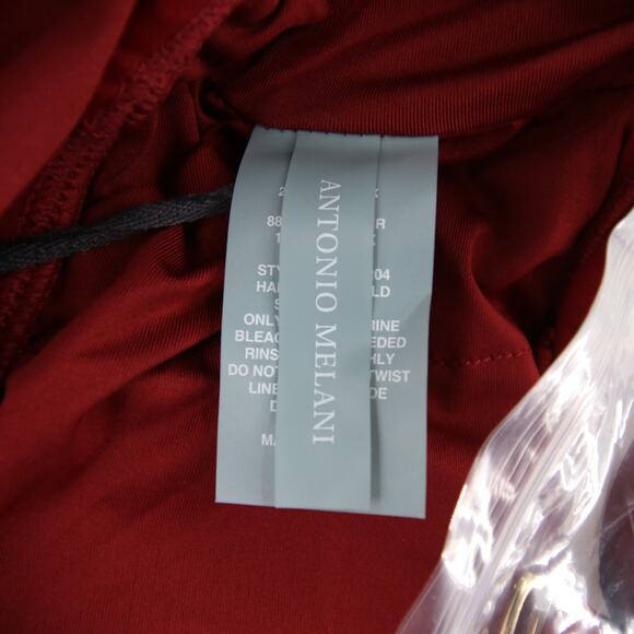 Antonio Melani x Style Bungalow Bikini Top Red Ruffled Convertible Straps S NWT - Picture 6 of 10